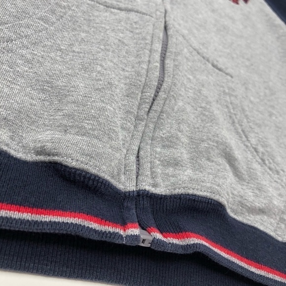 NAUTICA Jeans Grey Navy Varsity Fleece Lined Full Zip-up Toddler Hoodie SIZE 4T - Picture 7 of 13